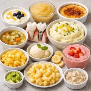 مواد غذایی نرم مناسب بعد از ایمپلنت دندان برای تسریع بهبودی